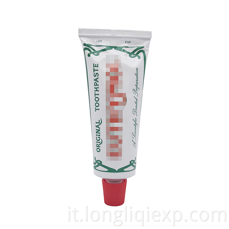 Mantieni le gengive dei denti pulite con un sano dentifricio ecologico originale 75ml